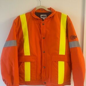 AGO Traffic Safety Lined Men’s Winter Performance Jacket Coat with Hood